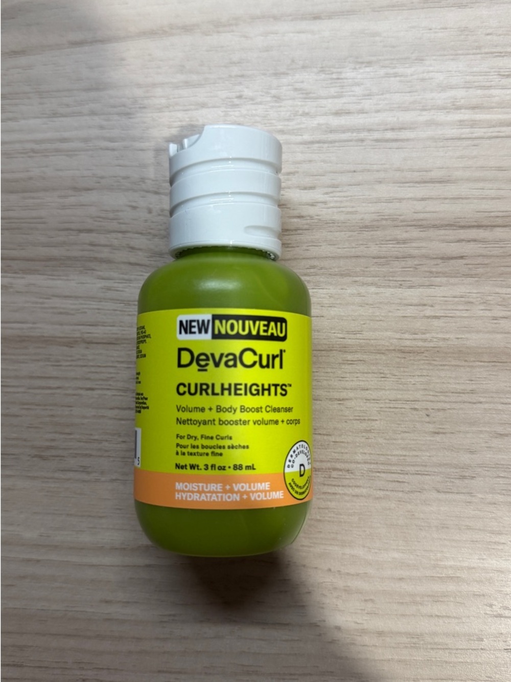 CURLHEIGHTS Volume + Body Boost Cleanser 3oz – Travel Size – Sealed